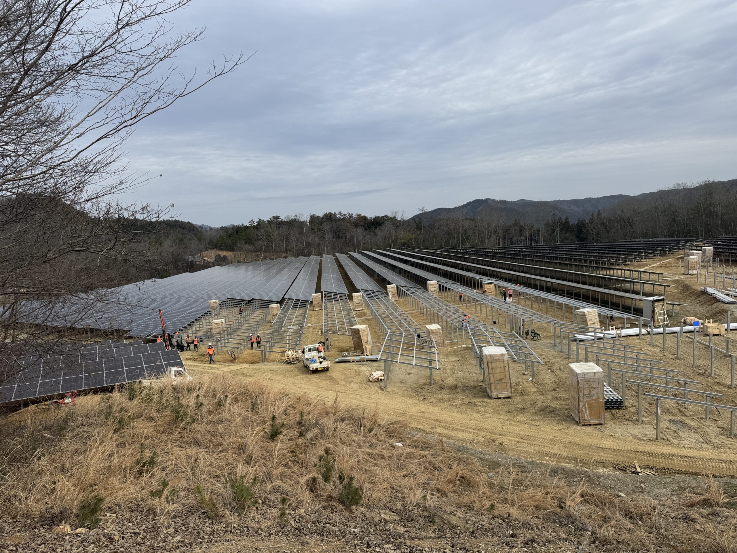 岡山県真庭市 太陽光設置